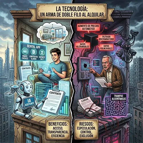 Tecnologia, un arma de doble filo al alquilar