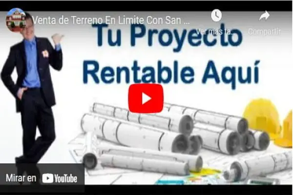 Video del terreno en venta en límite con San Miguel