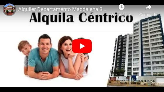 Alquiler Departamentos Magdalena 3 Dormitorios Avenida Brasil - Video