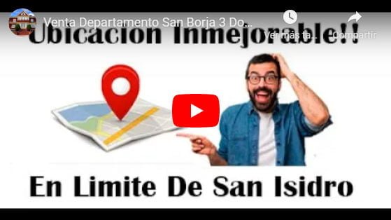 Venta De Departamentos En San Borja 3 Dormitorios - Video