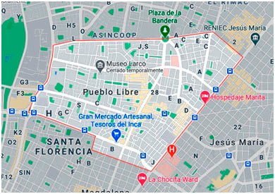 Mapa Pueblo Libre